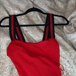 Women’s red dress